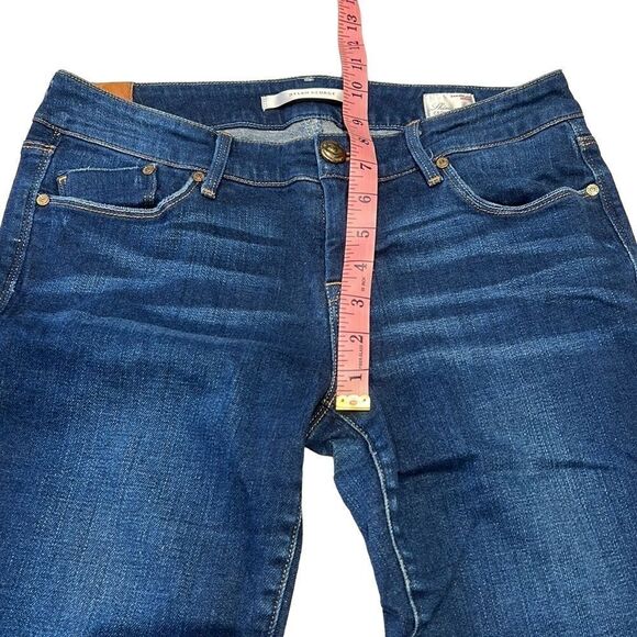 Dylan George Skinny Crop Straight cuffed Blue Jeans Size-28 - Picture 7 of 8